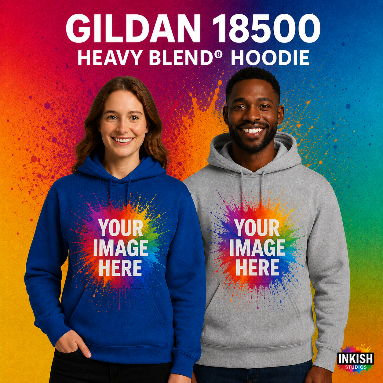 Gildan 18500 (Heavy Blend Hoodie)