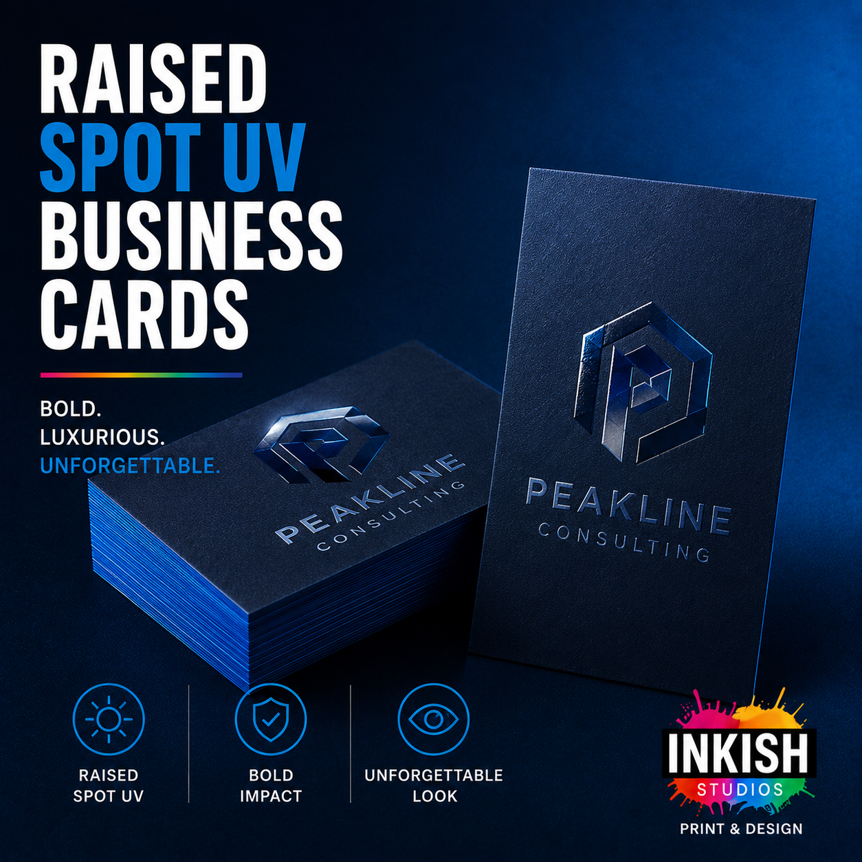 Raised Spot UV Cards