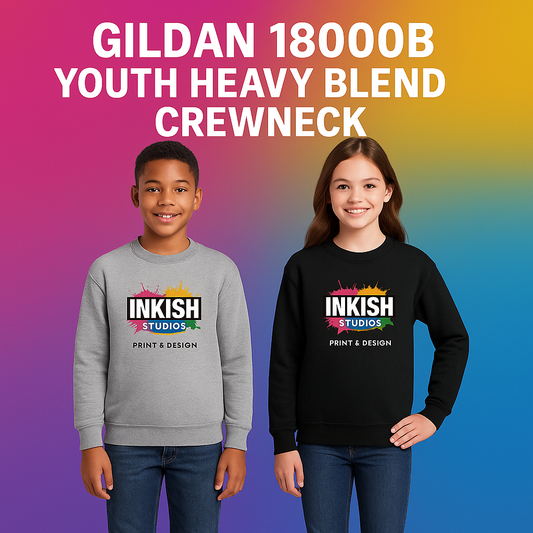 Gildan 18000B – Youth Heavy Blend Crewneck