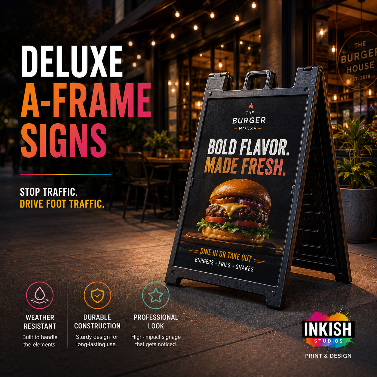 Deluxe A-Frame Sign